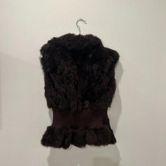 Patrizia Luca Fur Rabbit Vest Small - Picture 2 of 5